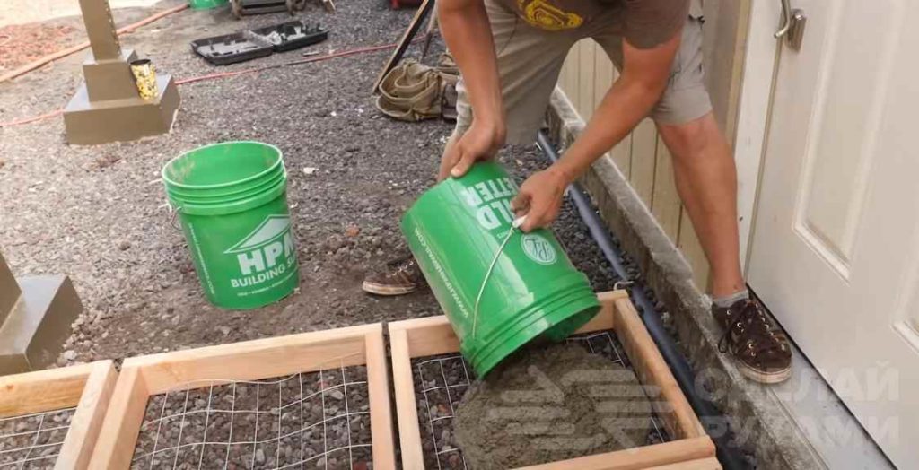 Как сделать плитку из бетона (для садовой дорожки)
