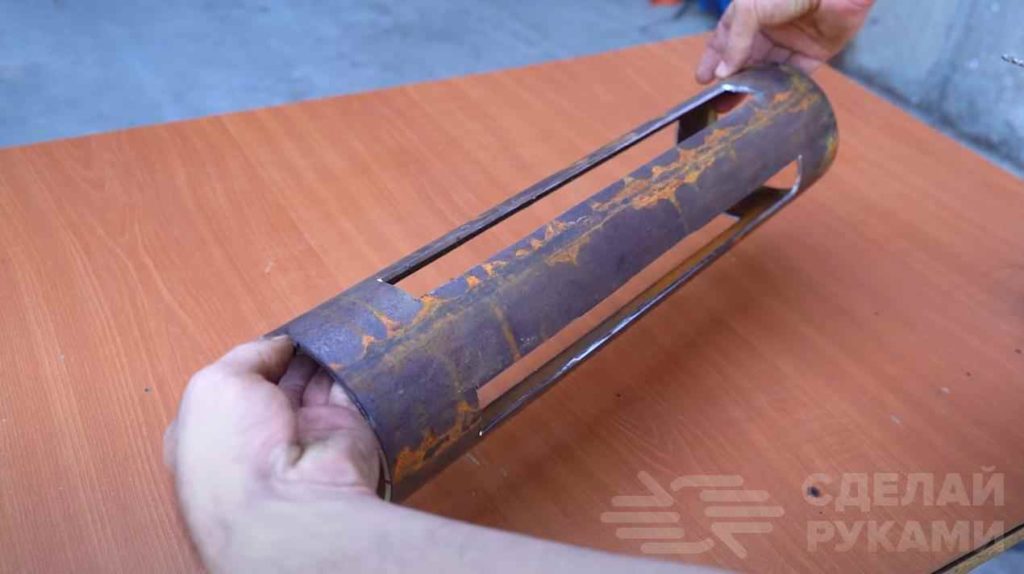 Как сделать вертикальный мангал из куска стальной трубы