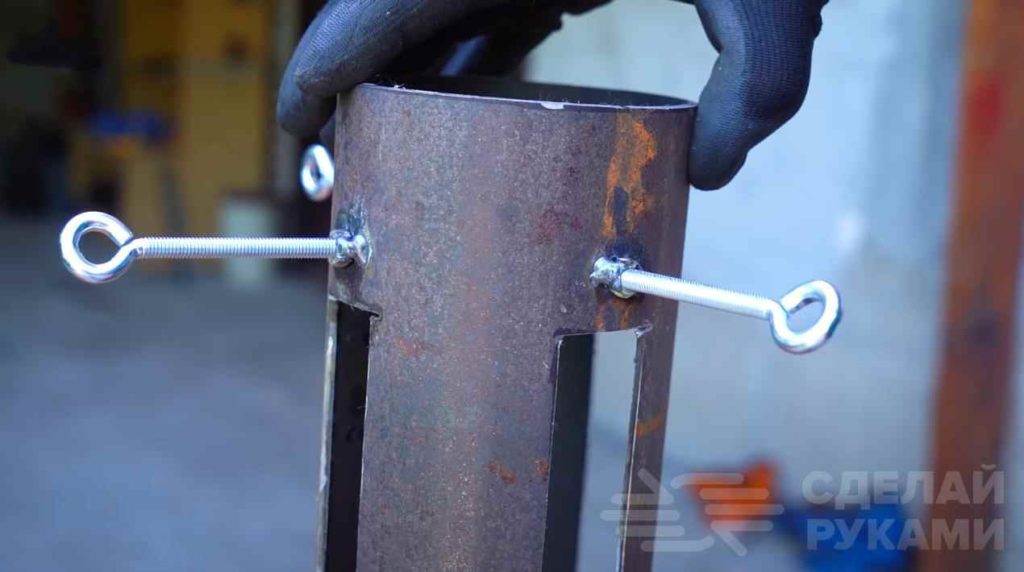 Как сделать вертикальный мангал из куска стальной трубы