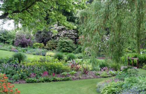 Оформление сада и огорода (57 фото): обустройство цветников, скульптур и водоемов