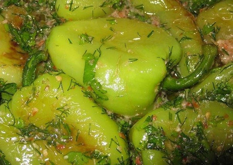 блюдо из зеленого перца